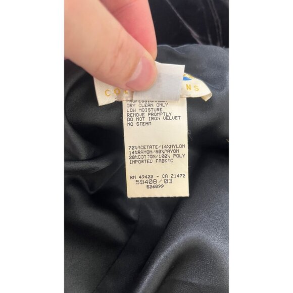 VINTAGE JESSICA MCCLINTOCK VELVET AND LACE STEVIE NICKS DRESS 6 - Picture 9 of 9